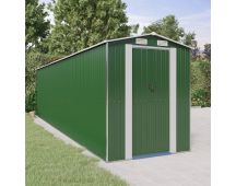 vidaXL Garden Shed Green 192x772x223 cm Galvanised Steel