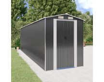 vidaXL Garden Shed Anthracite 192x689x223 cm Galvanised Steel