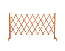 vidaXL Garden Trellis Fence Orange 150x80 cm Solid Firwood