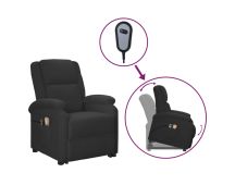 vidaXL Stand up Massage Chair Black Faux Leather