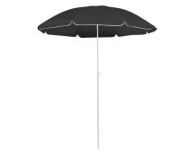 vidaXL Outdoor Parasol with Steel Pole Anthracite 180 cm