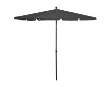 vidaXL Garden Parasol with Pole 210x140 cm Anthracite