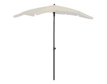 vidaXL Garden Parasol with Pole 200x130 cm Sand