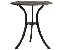 vidaXL Garden Table Bronze 62x62x65 cm Cast Aluminium