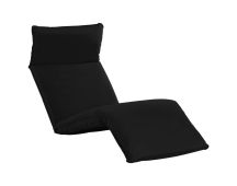 vidaXL Foldable Sunlounger Oxford Fabric Black