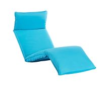 vidaXL Foldable Sunlounger Oxford Fabric Blue