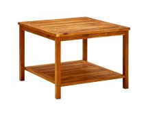 vidaXL Coffee Table 60x60x45 cm Solid Acacia Wood