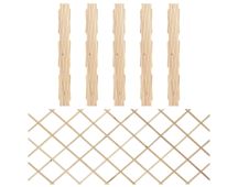 vidaXL Trellis Fences 5 pcs Solid Firwood 180x80 cm