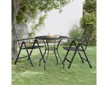 vidaXL Garden Table �80x72 cm Expanded Metal Mesh Anthracite