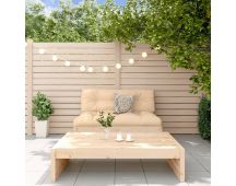 vidaXL 2 Piece Garden Lounge Set with Cushions Solid Wood