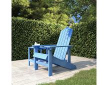 vidaXL Garden Adirondack Chair HDPE Aqua Blue