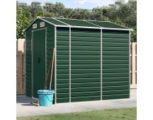 vidaXL Garden Shed Green 191x215x198 cm Galvanised Steel