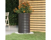 vidaXL Garden Planter Powder-coated Steel 40x40x68 cm Anthracite