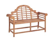 vidaXL Garden Bench 127x58.5x92.5 cm Solid Wood Teak