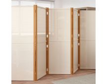 vidaXL 5-Panel Room Divider Cream White 350x180 cm