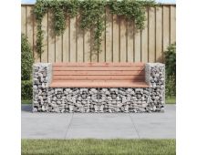 vidaXL Garden Bench Gabion Design 184x71x65.5 cm Solid Wood Douglas