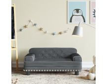 vidaXL Kids Sofa Dark Grey 70x45x30 cm Velvet