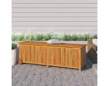 vidaXL Garden Storage Box with Wheels 150x50x58 cm Solid Wood Acacia