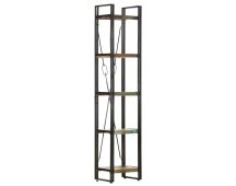 vidaXL 5-Tier Bookcase 40x30x180 cm Solid Reclaimed Wood