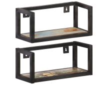 vidaXL Wall Shelves 2 pcs 40 cm Solid Reclaimed Wood