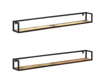 vidaXL Wall Shelves 2 pcs 160 cm Solid Reclaimed Wood