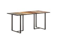 vidaXL Dining Table 160 cm Solid Reclaimed Wood