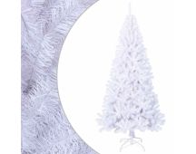 vidaXL Artificial Christmas Tree with Thick Branches White 180 cm PVC