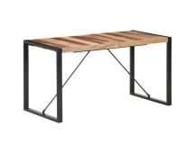 vidaXL Dining Table 140x70x75 cm Solid Wood with Sheesham Finish