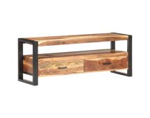 vidaXL TV Cabinet 120x35x45 cm Solid Wood with Honey Finish