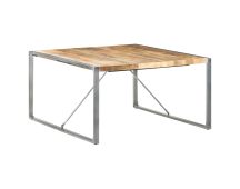 vidaXL Dining Table 140x140x75 cm Solid Wood Mango