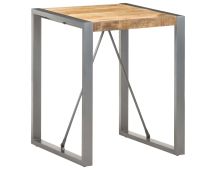 vidaXL Dining Table 60x60x75 cm Solid Rough Mango Wood