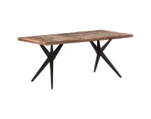 vidaXL Dining Table 180x90x76 cm Solid Reclaimed Wood