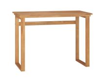 vidaXL Desk 100x45x75 cm Solid Teak Wood