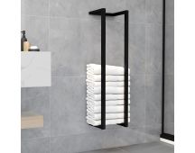 vidaXL Towel Rack Black 25x20x95 cm Iron