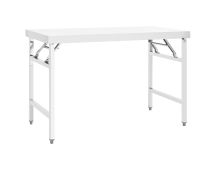 vidaXL Kitchen Folding Work Table 120x60x80 cm Stainless Steel