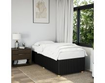 vidaXL Bed Frame without Mattress Black 90x190 cm Fabric