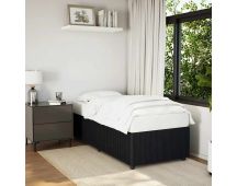 vidaXL Bed Frame without Mattress Black King Single Velvet