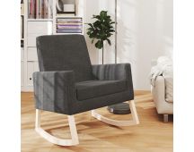 vidaXL Rocking Chair Dark Grey Fabric