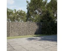 vidaXL Gabion Basket with Cover 600x50x150 cm Galvanised Iron