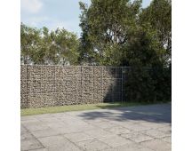 vidaXL Gabion Basket with Cover 1200x50x150 cm Galvanised Iron