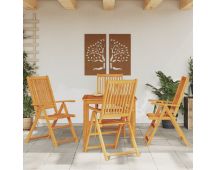 vidaXL 5 Piece Garden Dining Set Solid Wood Acacia