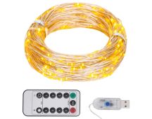 vidaXL LED String with 150 LEDs Warm White 15 m