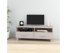 vidaXL TV Cabinet "HAMAR" White 106x40x40 cm Solid Wood Pine