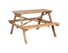 vidaXL Picnic Table 115x115x81 cm Bamboo