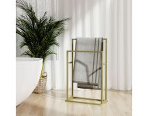 vidaXL Freestanding Towel Rack Gold 48x24x78.5 cm Iron