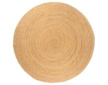 vidaXL Area Rug Braided Jute 210 cm Round