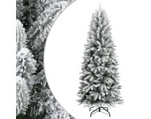 vidaXL Artificial Christmas Tree with Flocked Snow 240 cm PVC&PE