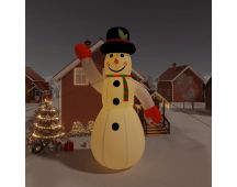 vidaXL Christmas Inflatable Snowman with LEDs 805 cm