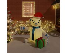 vidaXL Christmas Inflatable Teddy Bear LED 180 cm