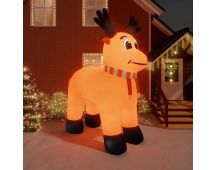 vidaXL Christmas Inflatable Reindeer with LEDs 500 cm